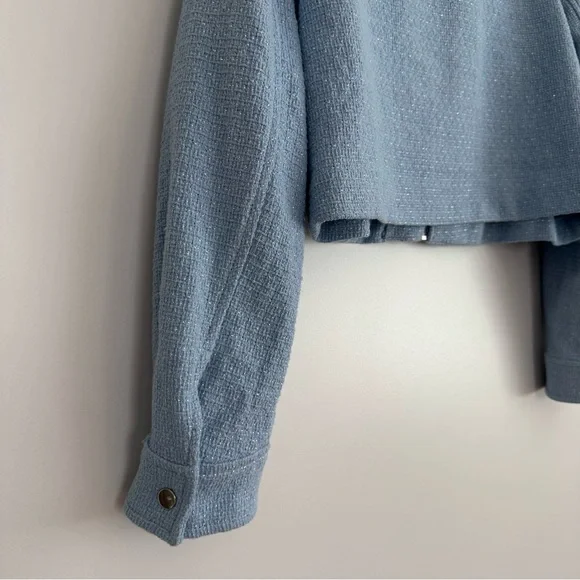 Zara Cropped Textured Jacket - Picture 13 of 16